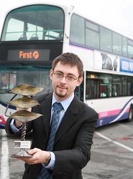 John Bickerton with the Carbon Reduction Award